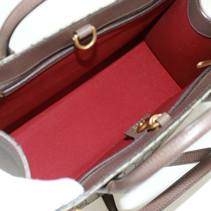 【日本直送】GUCCI GG Supreme 唐老鴨手提包 PVC 兩用 米色 金色 648134 正品 161733SAM-9