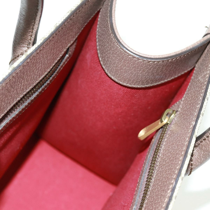 【日本直送】GUCCI GG Supreme 唐老鴨手提包 PVC 兩用 米色 金色 648134 正品 161733SAM-22