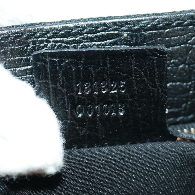 【日本直送】GUCCI GG帆布織帶雪莉系列手提包 黑色 金色 紅色 131325 正品 166893SAM-10