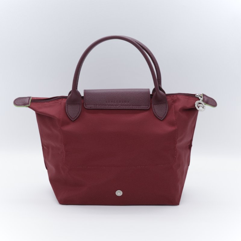 Longchamp 瓏驤  Le Pliage Green S 經典石榴紅 再生纖維 帆布 短把手提包-5