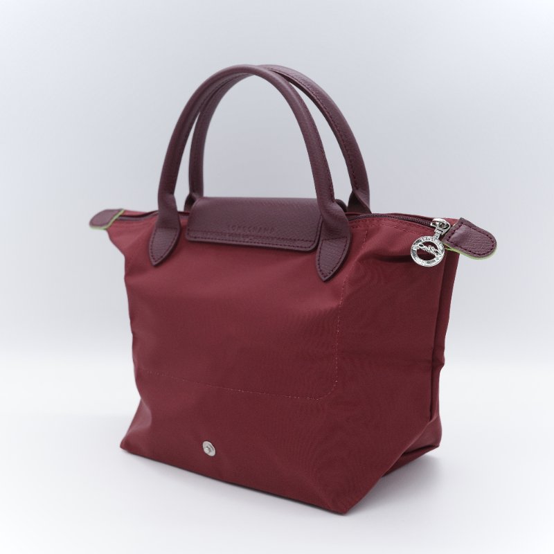 Longchamp 瓏驤  Le Pliage Green S 經典石榴紅 再生纖維 帆布 短把手提包-6