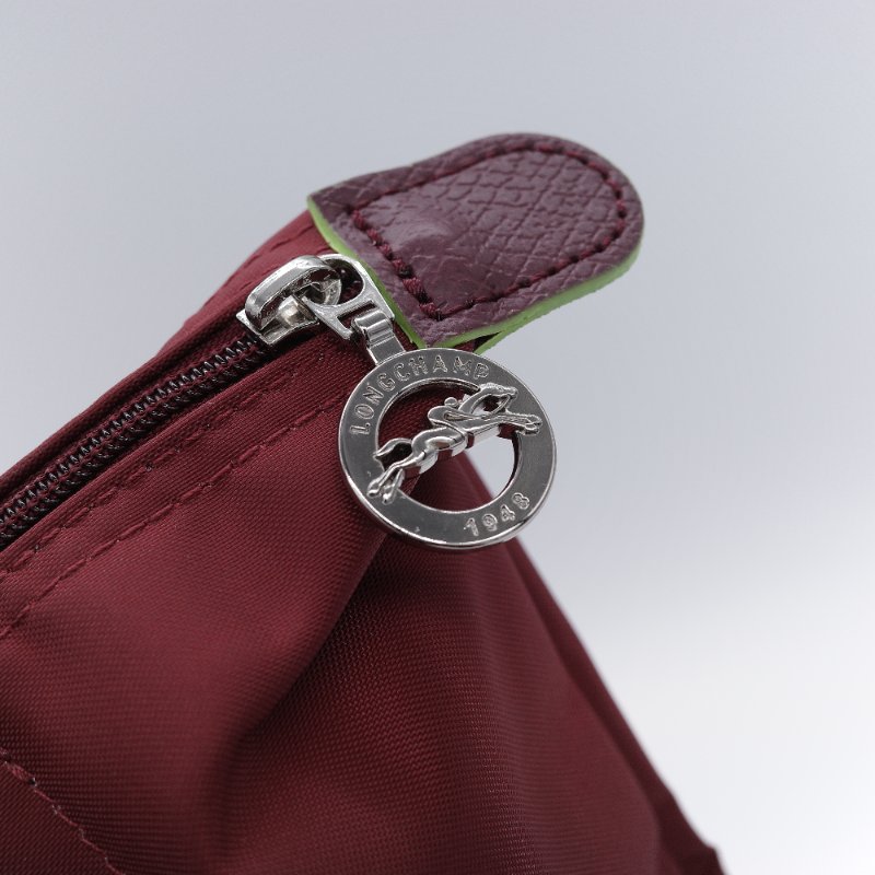 Longchamp 瓏驤  Le Pliage Green S 經典石榴紅 再生纖維 帆布 短把手提包-7