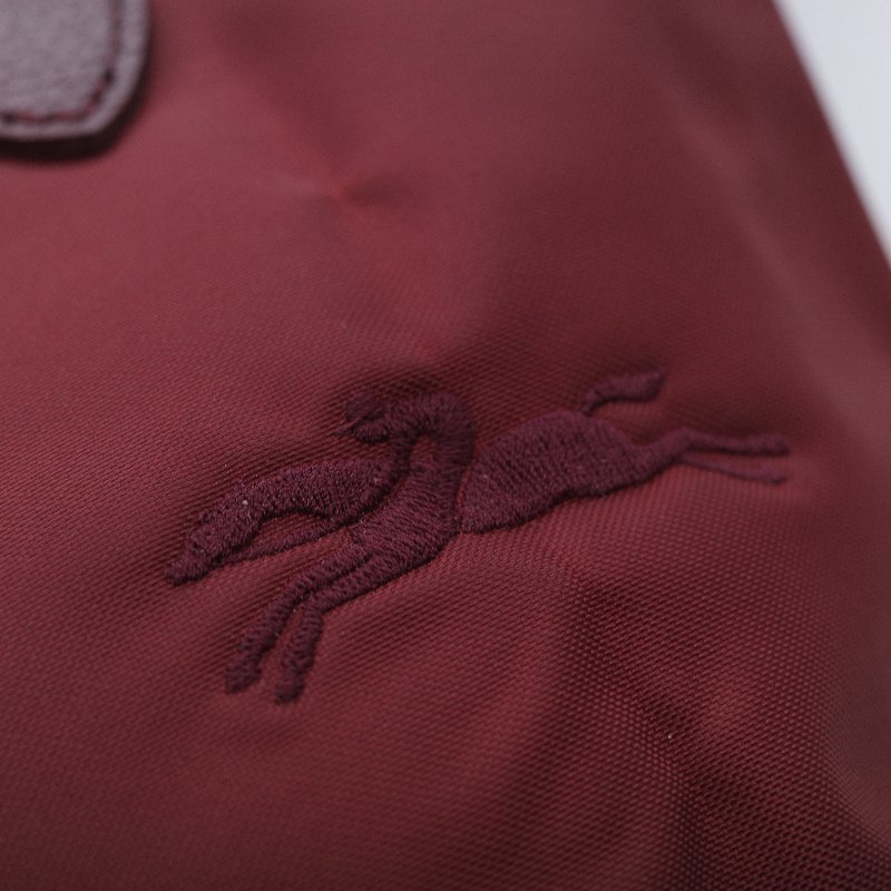 Longchamp 瓏驤  Le Pliage Green S 經典石榴紅 再生纖維 帆布 短把手提包-11