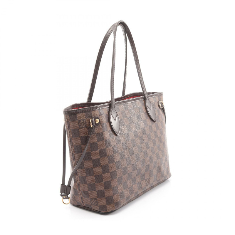 路易威登 Neverfull PM 手提單肩包 N41359 Damier 皮革 Ebene 二手 LV-1