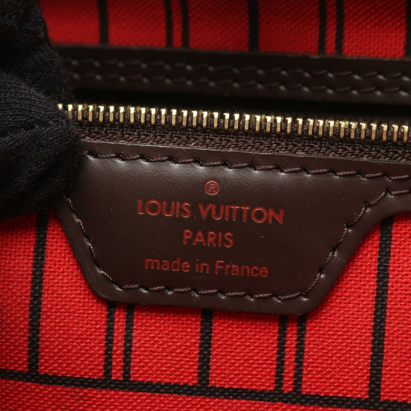 路易威登 Neverfull PM 手提單肩包 N41359 Damier 皮革 Ebene 二手 LV-3