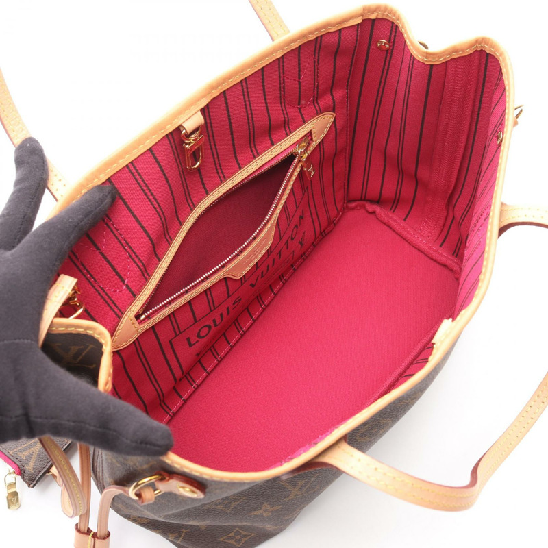 路易威登 Neverfull PM 手提單肩包 M41245 Monogram 皮革 Pivoine LV-2