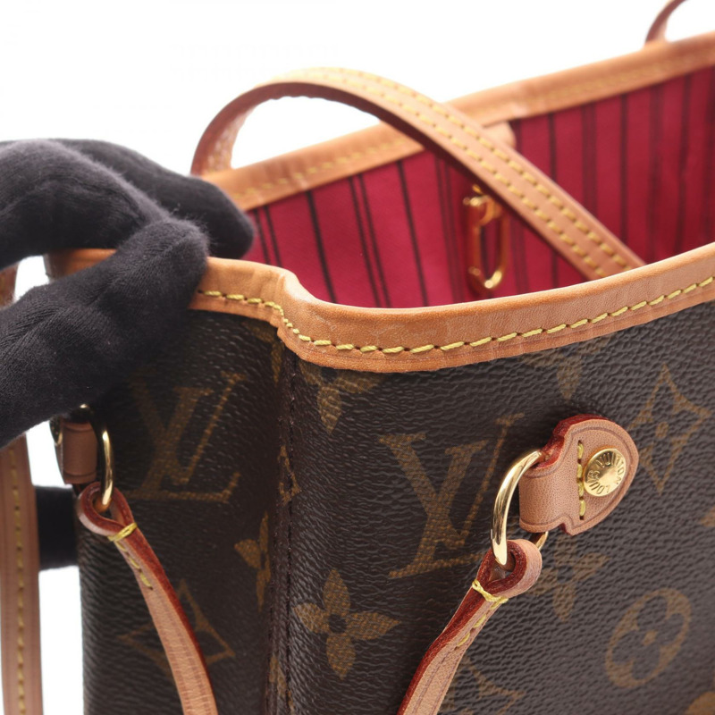 路易威登 Neverfull PM 手提單肩包 M41245 Monogram 皮革 Pivoine LV-5