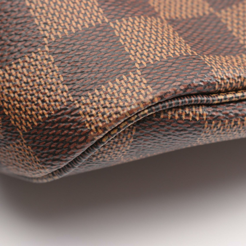 路易威登 Neverfull PM 手提包 N41359 Damier 帆布 Ebene 皮革 二手-4