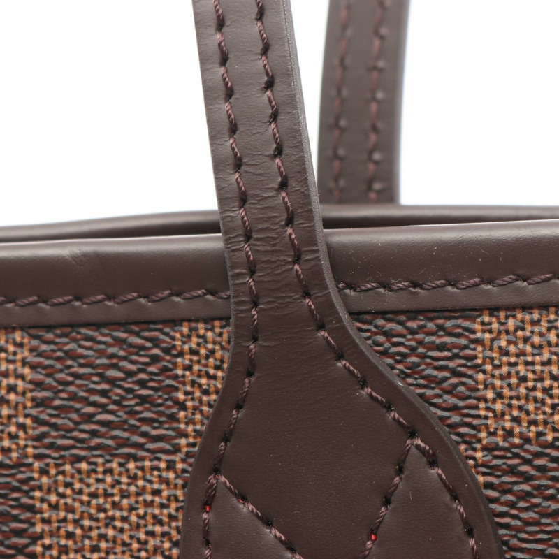 路易威登 Neverfull PM 手提包 N41359 Damier 帆布 Ebene 皮革 二手-5