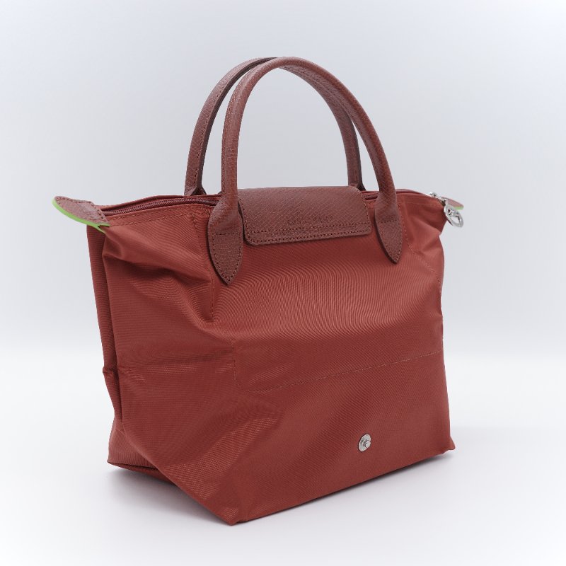 Longchamp 瓏驤  Le Pliage Green S磚紅色 再生帆布 托特包-3
