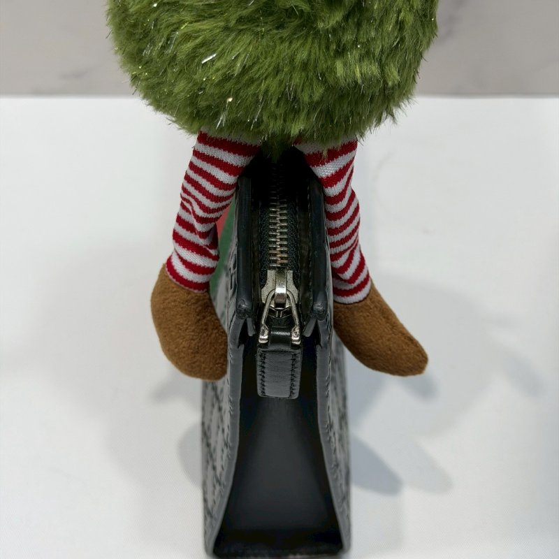 GUCCI Supreme 紅綠織皮革手拿包-5