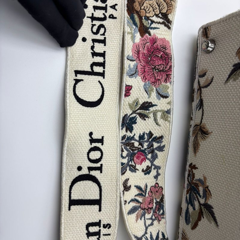 Dior Lady D-Lite 花鳥刺繡戴妃包-25