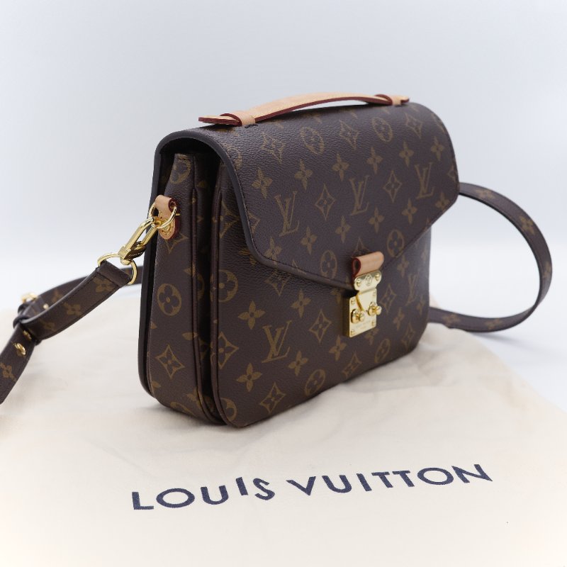 Louis Vuitton 路易威登  Pochette Métis 經典老花 塗層帆布 郵差包 斜背包-1