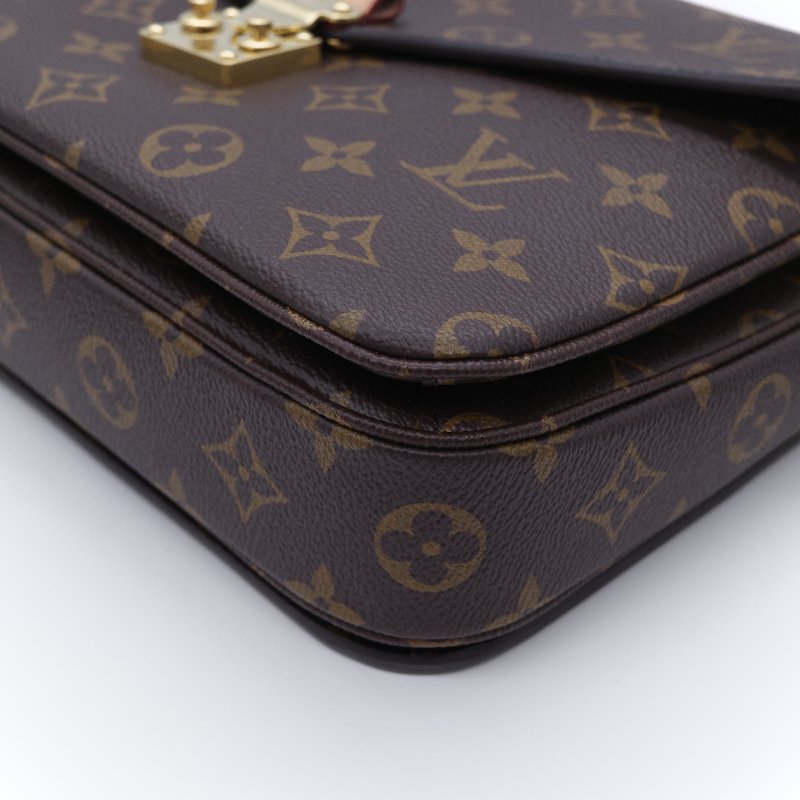 Louis Vuitton 路易威登  Pochette Métis 經典老花 塗層帆布 郵差包 斜背包-7