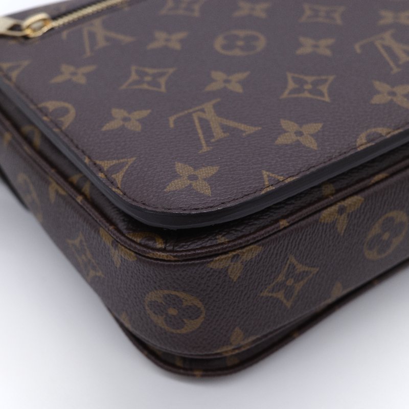 Louis Vuitton 路易威登  Pochette Métis 經典老花 塗層帆布 郵差包 斜背包-8