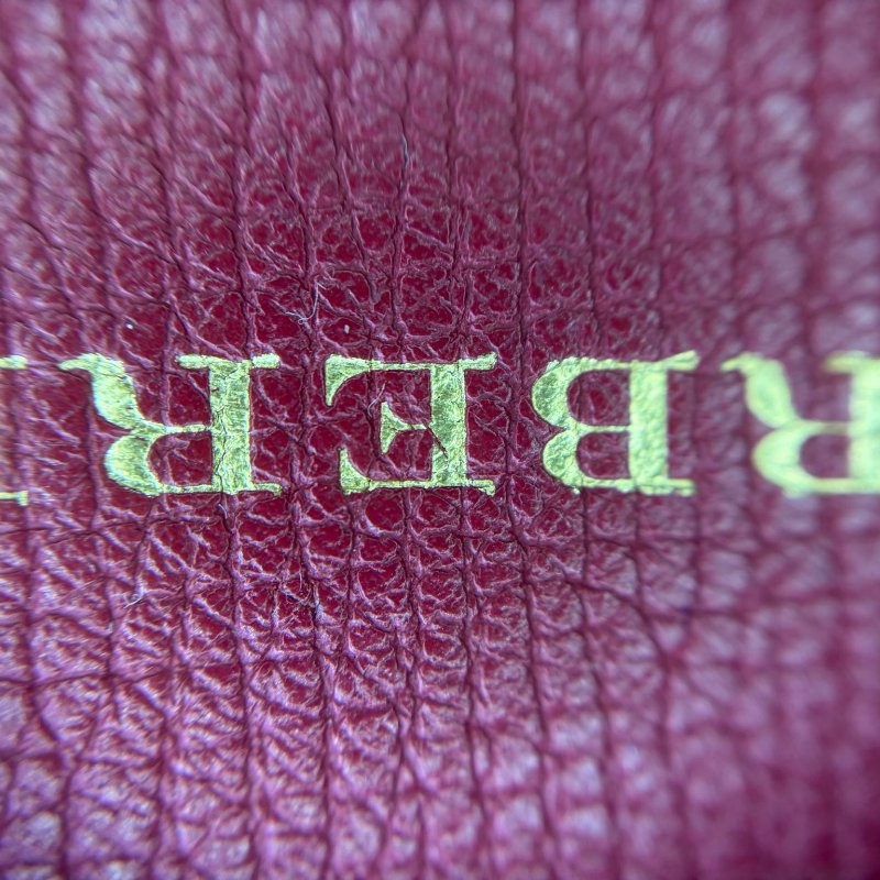 Burberry 粒面皮革手提托特包-3