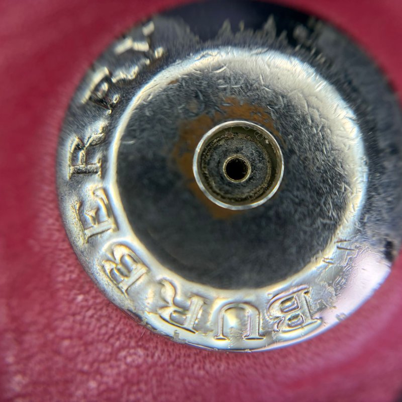 Burberry 粒面皮革手提托特包-25