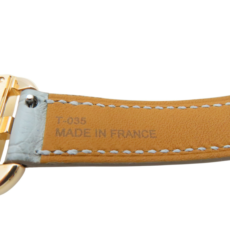 母貝錶盤 皮帶 18K玫瑰金 8PD鑽石 Cape Cod 腕錶【HERMES 愛馬仕】 CC1.270-9