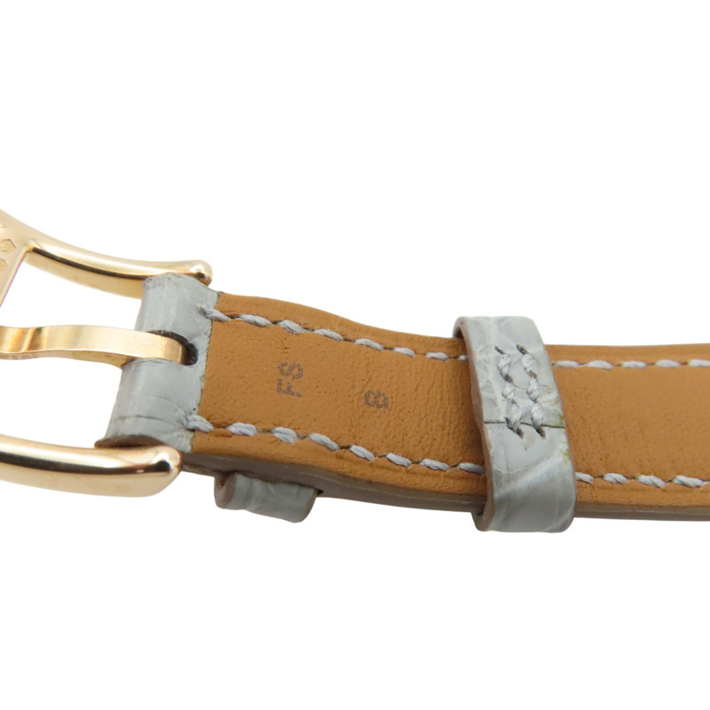 母貝錶盤 皮帶 18K玫瑰金 8PD鑽石 Cape Cod 腕錶【HERMES 愛馬仕】 CC1.270-12