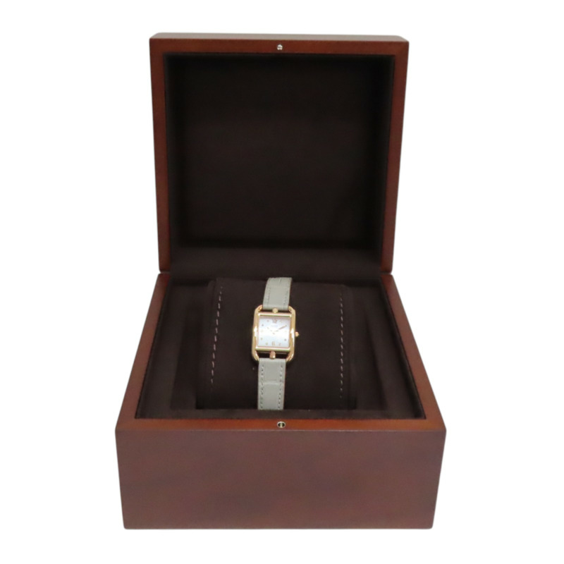 母貝錶盤 皮帶 18K玫瑰金 8PD鑽石 Cape Cod 腕錶【HERMES 愛馬仕】 CC1.270-15