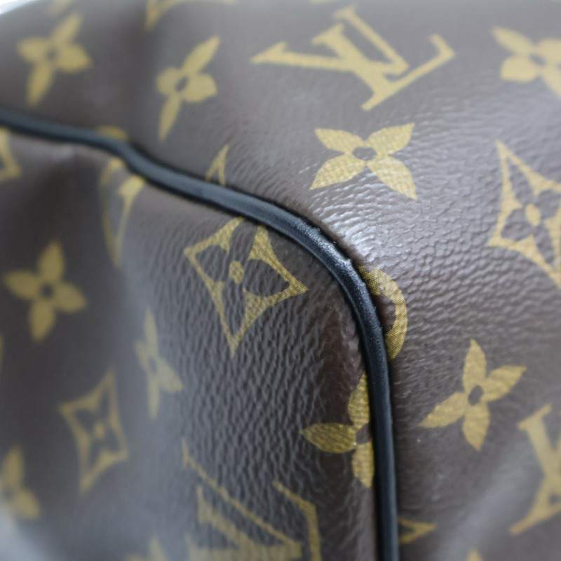 棕色 原花 PVC塗層帆布 Speedy Soft 30 Dark 兩用包【LOUIS VUITTON LV 路易威登】 M12243-12