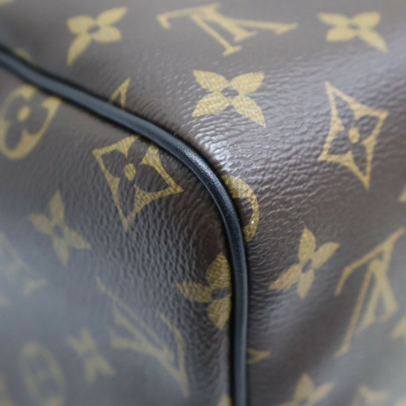 棕色 原花 PVC塗層帆布 Speedy Soft 30 Dark 兩用包【LOUIS VUITTON LV 路易威登】 M12243-14