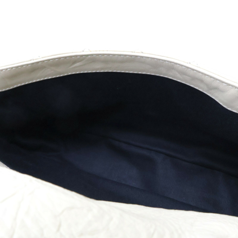 米色 牛皮 Matelasse 復古鏈 斜背包 肩背包 銀扣【CHANEL 香奈兒】-7