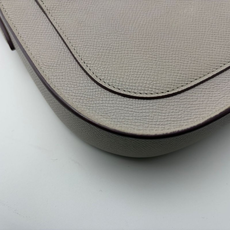 Celine Trotteur 粒面皮革馬鞍包-9