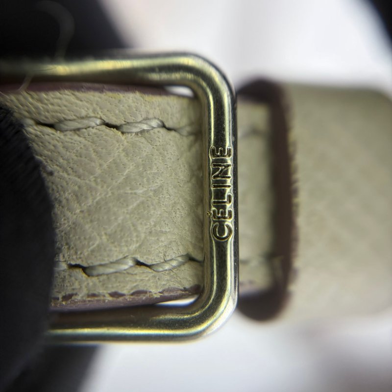 Celine Trotteur 粒面皮革馬鞍包-17