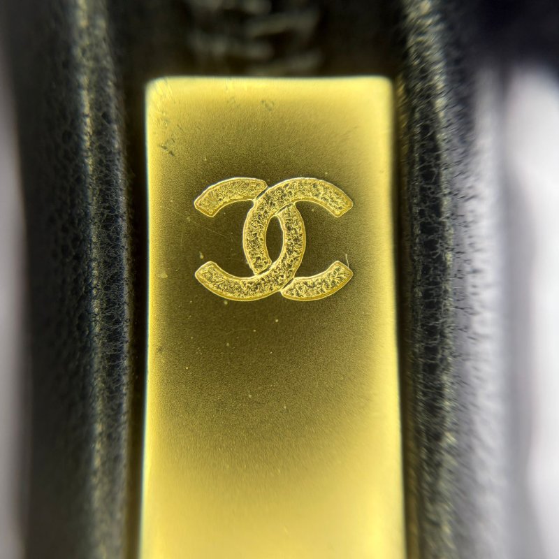 Chanel 冰格紋牛皮波士頓包-22