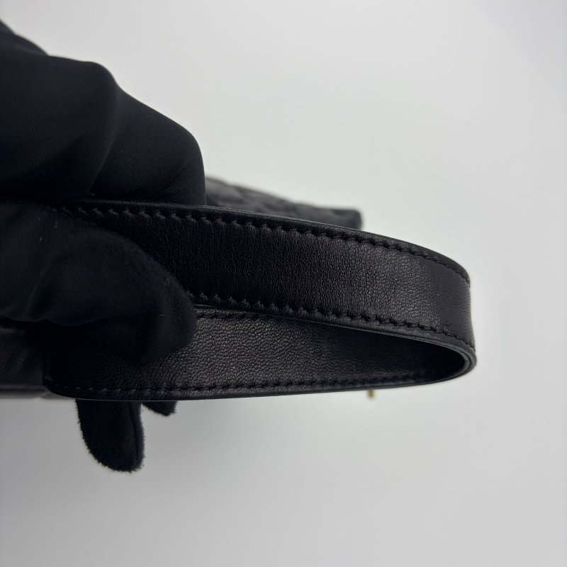 Chanel 冰格紋牛皮波士頓包-25