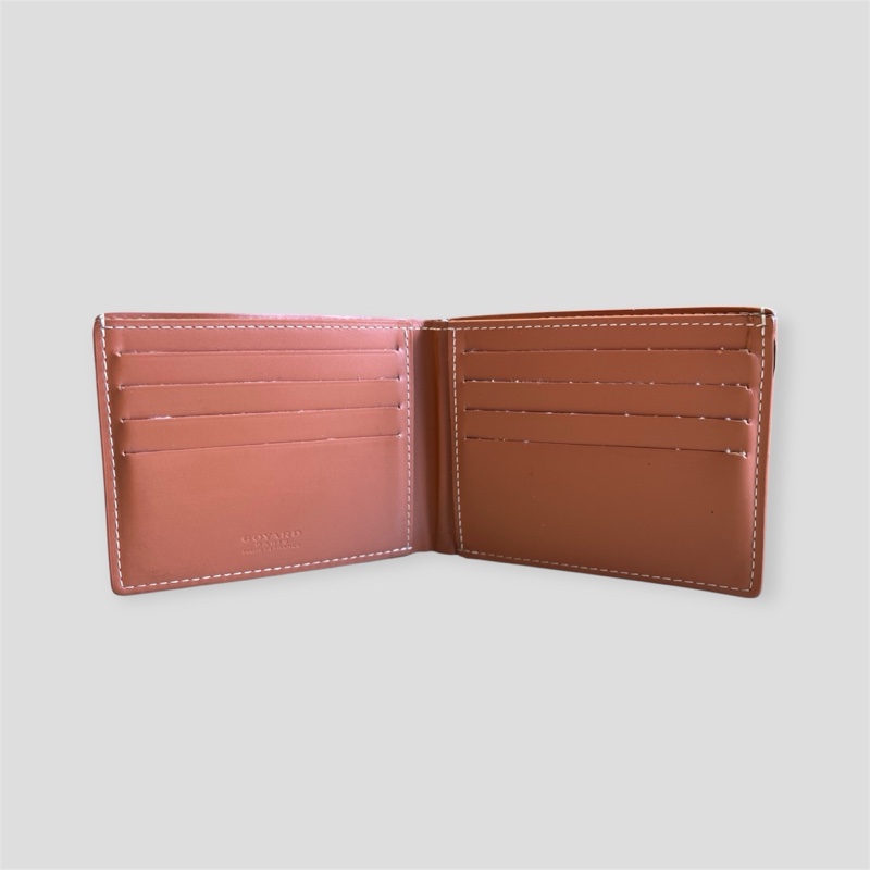 Goyard Victoire 經典黑棕八卡短夾-14