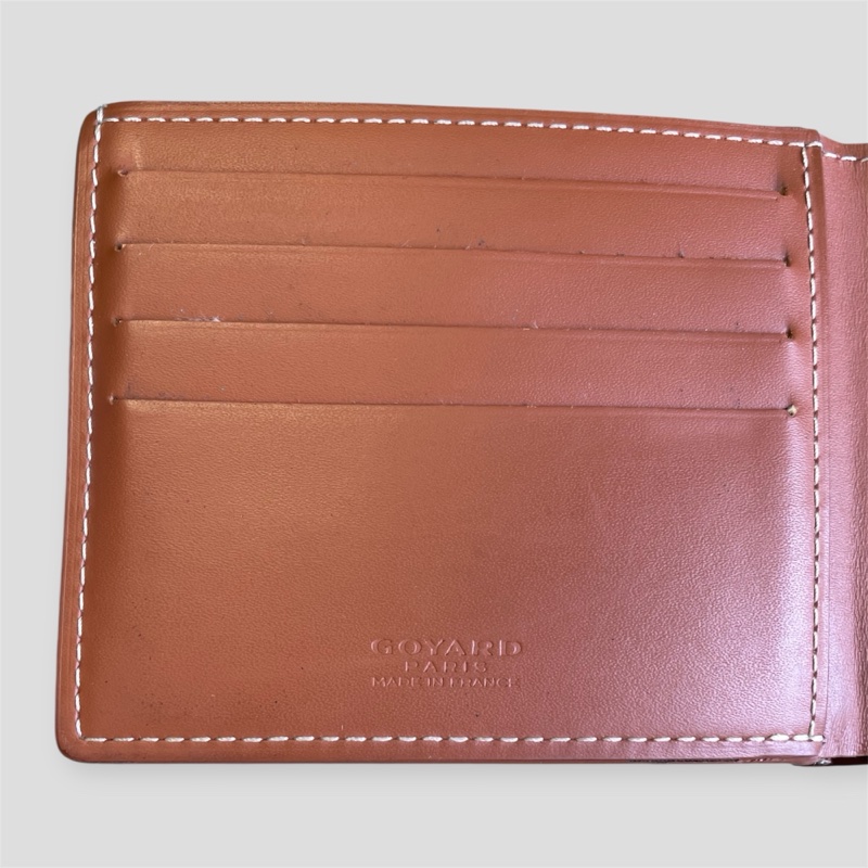 Goyard Victoire 經典黑棕八卡短夾-15