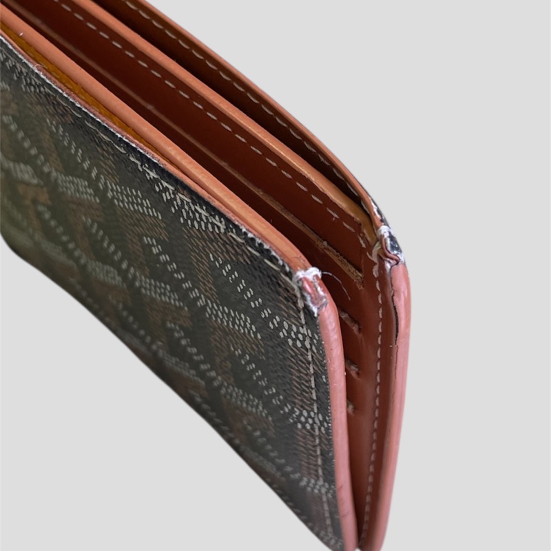 Goyard Victoire 經典黑棕八卡短夾-28