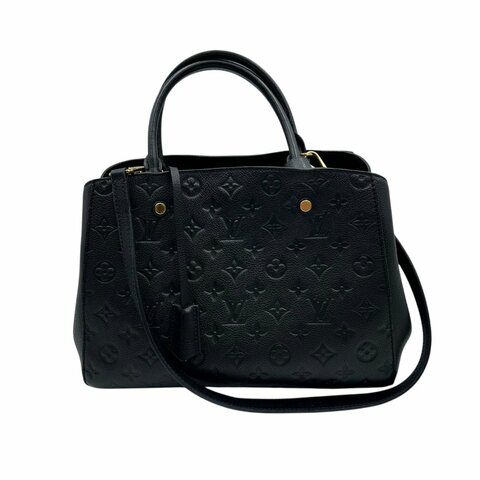 【美收精品】LV 牛皮壓花紋兩用手提包(黑) C-219【隔月月中將轉賣至日本 上架期限30天】