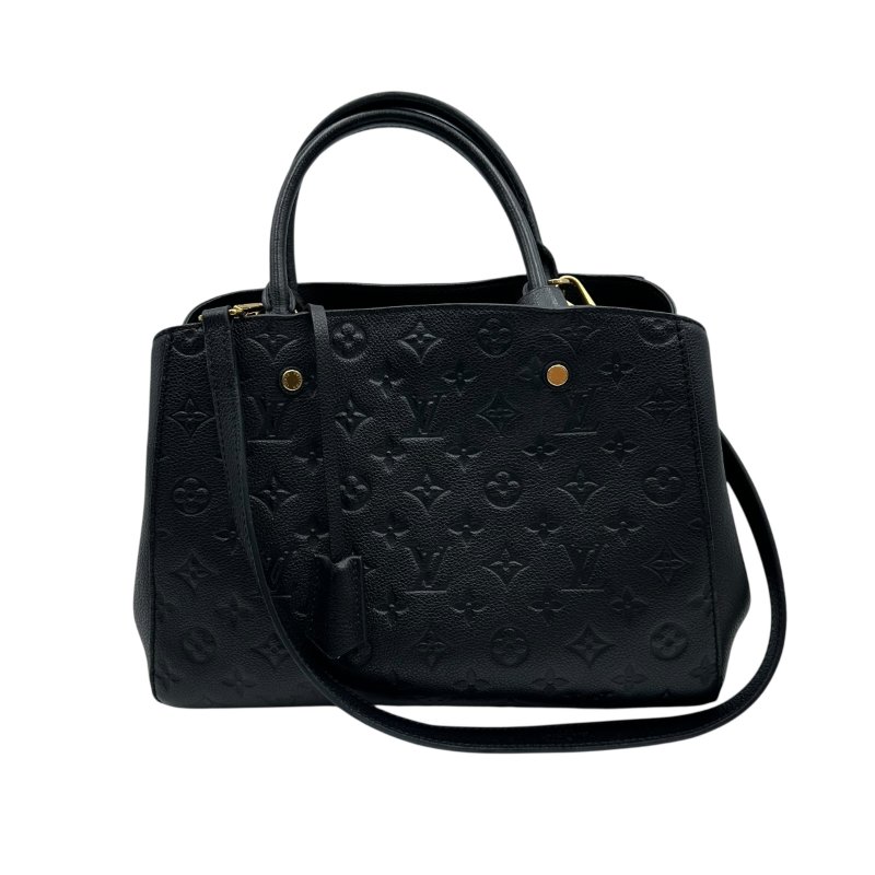 【美收精品】LV 牛皮壓花紋兩用手提包(黑) C-219【隔月月中將轉賣至日本 上架期限30天】-0