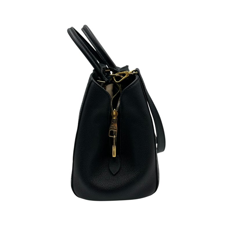 【美收精品】LV 牛皮壓花紋兩用手提包(黑) C-219【隔月月中將轉賣至日本 上架期限30天】-2