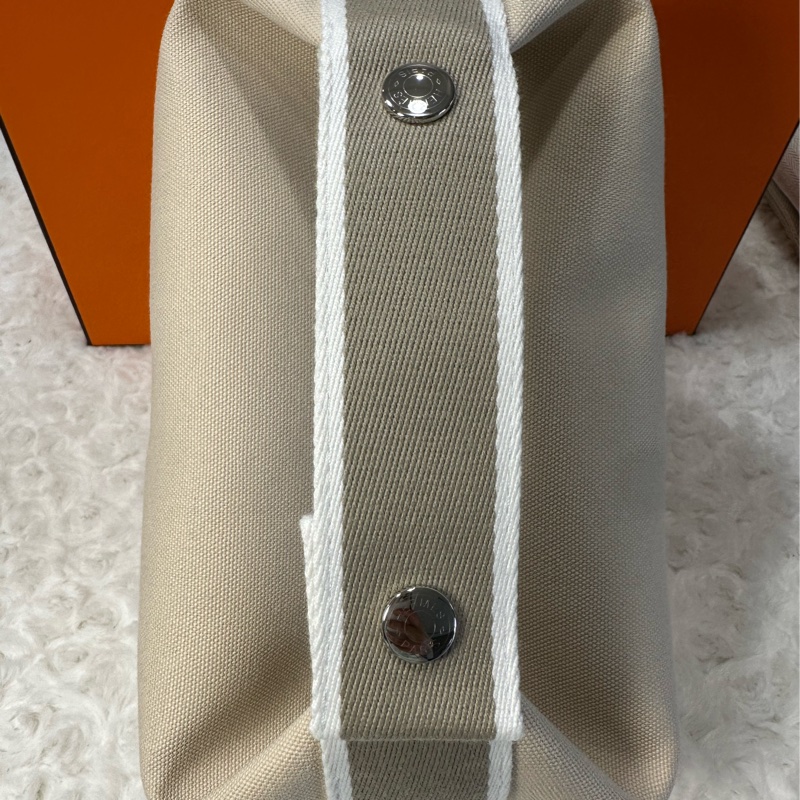 全新 Hermes愛馬仕 盥洗包 /手提包 /便當袋 天然色-4