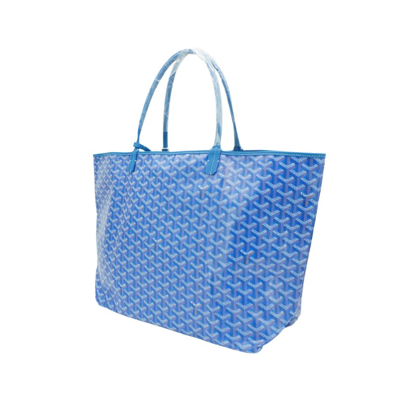 Goyard Saint Louis GM 印花帆布手提托特包(天藍色)-1