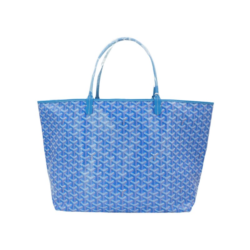 Goyard Saint Louis GM 印花帆布手提托特包(天藍色)-2