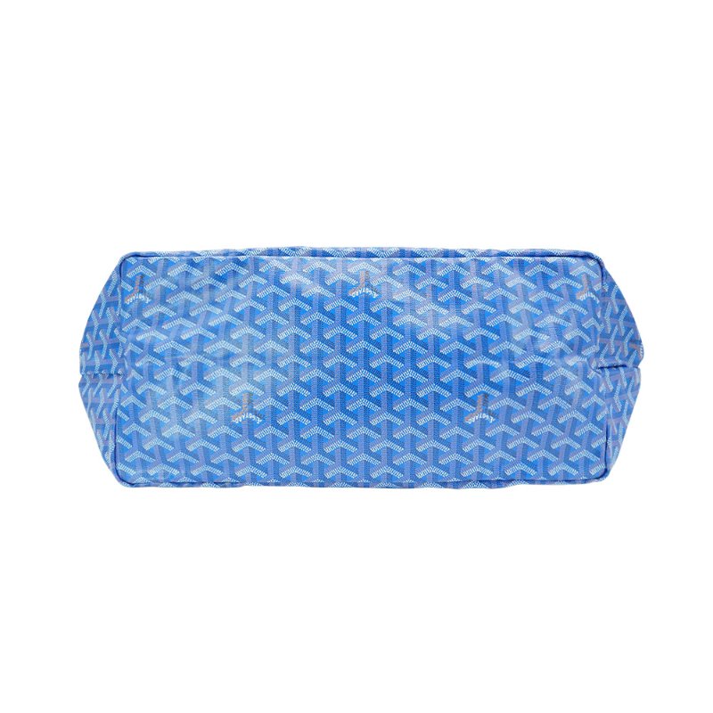 Goyard Saint Louis GM 印花帆布手提托特包(天藍色)-3
