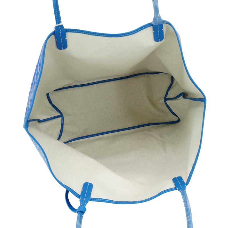 Goyard Saint Louis GM 印花帆布手提托特包(天藍色)-4