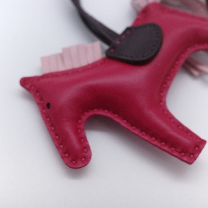 Hermes 愛馬仕 Rodeo PM  玫瑰紅 烏木 小羊皮 飛馬吊飾-4