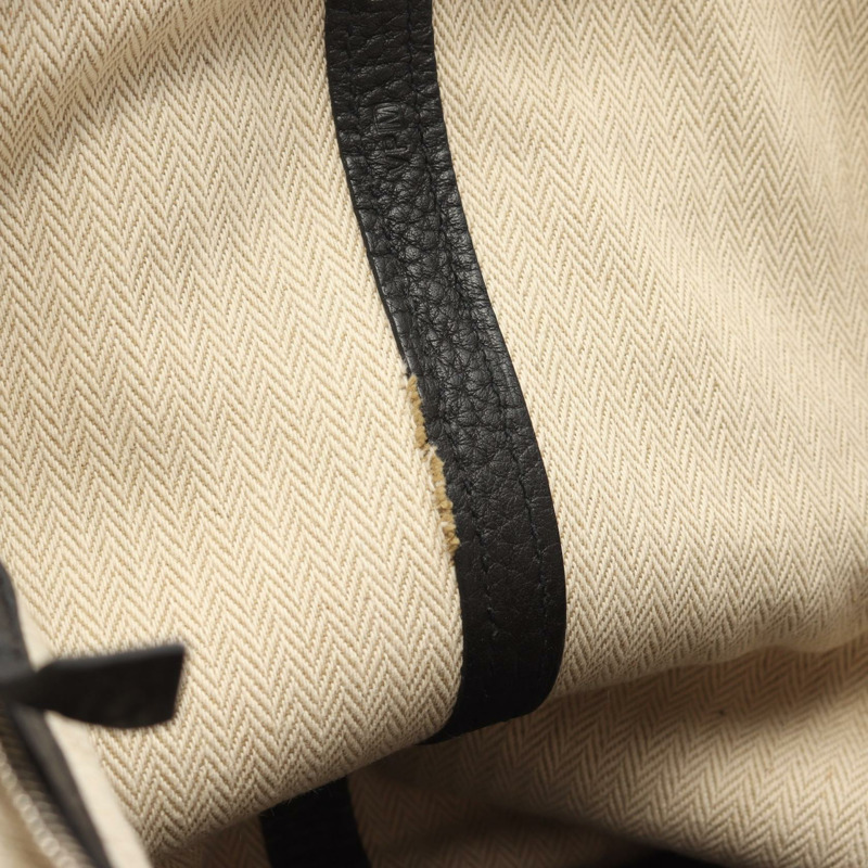 愛馬仕 Garden Party PM 手提包 Negonda 皮革 黑色 二手 女士 M SHW-5