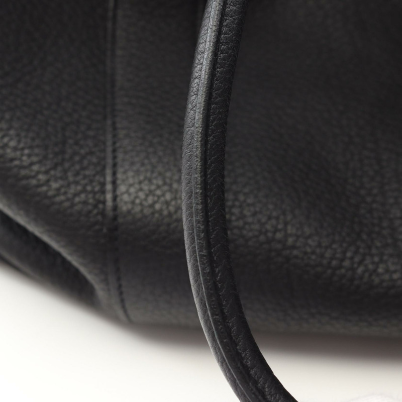 愛馬仕 Garden Party PM 手提包 Negonda 皮革 黑色 二手 女士 M SHW-6