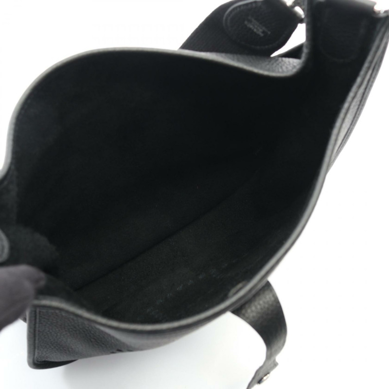 愛馬仕 Evelyne 3 PM 肩斜背包 U Taurillon Clemence 黑色 二手 SHW-2