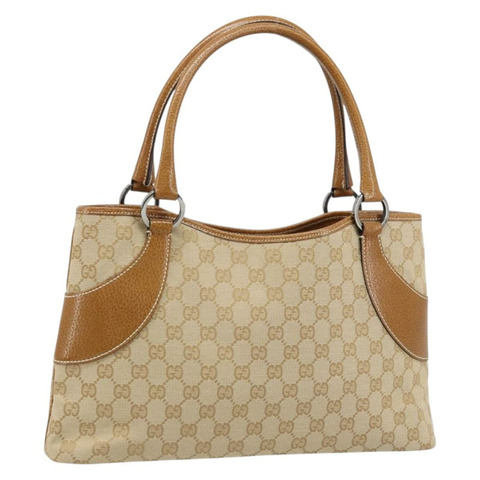 GUCCI GG帆布托特包 米棕色 113015 正品 173169V