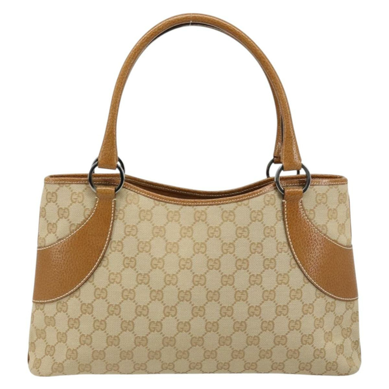 【日本直送】GUCCI GG帆布托特包 米棕色 113015 正品 173169V-1