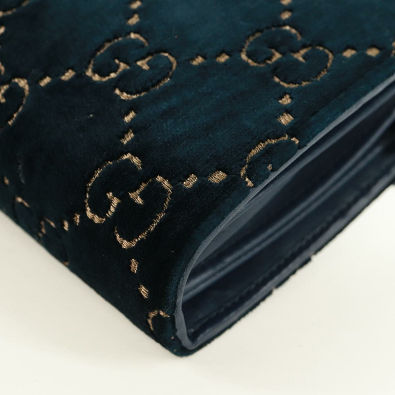 【日本直送】GUCCI Dionysus 鏈條單肩包 絲絨 海軍藍 銀色 401231 正品 173239V-17