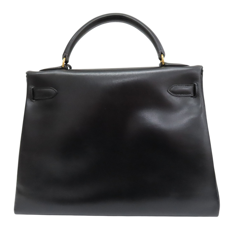 黑色 BOX牛皮 Kelly 32 凱莉包 兩用包 □B刻 金釦【HERMES 愛馬仕】-1